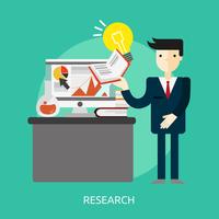 Research Conceptual illustration Design vector