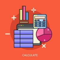 Calculate Conceptual illustration Design vector