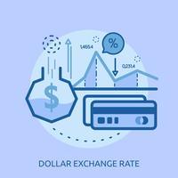 Euro Exchange Rate Conceptual illustration Design vector