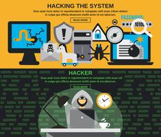 Hacker Banner Set vector