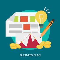 Plan de negocios conceptual ilustración diseño vector
