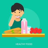 Healthy Food Conceptual illustration Design vector