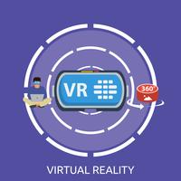 Virtual Reality Conceptual illustration Design vector