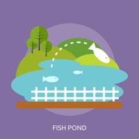 Fish Pond Conceptual illustration Design