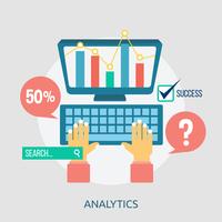 Analytics Conceptual illustration Design vector