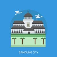 Bandung City Conceptual illustration Design vector