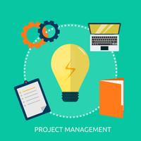 Project Management Conceptual illustration Design vector