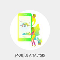 Mobile Analysis Conceptual illustration Design vector