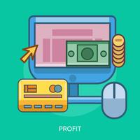 Profit Conceptual illustration Design vector