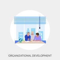 Organizational Development Conceptual illustration Design vector