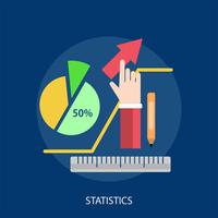 Statistics Conceptual illustration Design vector