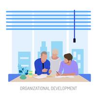 Senior Organizational Development Conceptual illustration Design