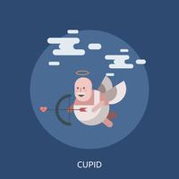 Cupido conceptual ilustración diseño vector