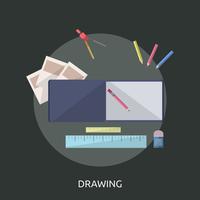 Drawingai Conceptual illustration Design vector