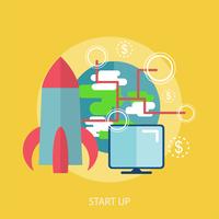 Start Up Conceptual illustration Design vector