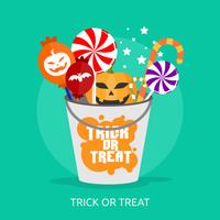 Trick Or Treat Conceptual illustration Design vector