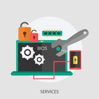 Services Conceptual illustration Design vector