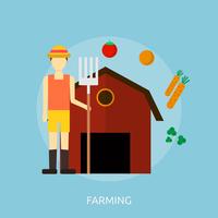 Farming Conceptual illustration Design vector