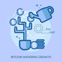 Euro Watering Growth Conceptual illustration Design vector