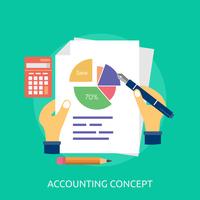 Accounting Concept Conceptual illustration Design vector