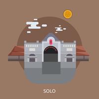 Solo conceptuales ilustración diseño vector