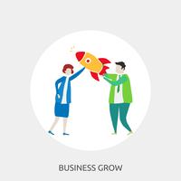 Business Grow Conceptual illustration Design vector