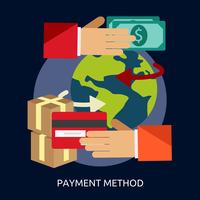 Payment Method Conceptual illustration Design vector