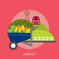 Harvest Conceptual illustration Design vector