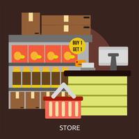 Store Conceptual illustration Design vector