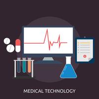 Tecnología médica conceptual ilustración diseño vector
