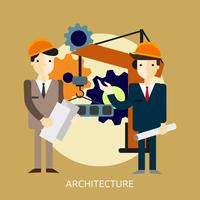 Arquitectura Conceptual Ilustración Diseño vector