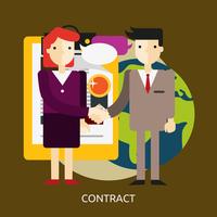 Contract Conceptual illustration Design vector