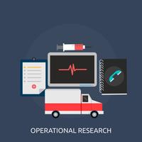 Operational research Conceptual illustration Design vector