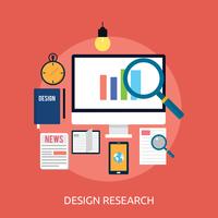 Design Research Conceptual illustration Design vector