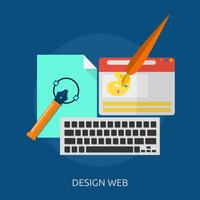 Diseño Web Ilustración conceptual Diseño. vector