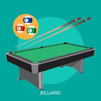 Billiard Conceptual illustration Design vector