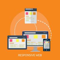 Responsive Web Conceptual illustration Design vector