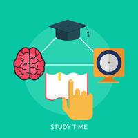 Study Time Conceptual illustration Design vector