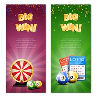 Bingo Lottery Vertical Banners vector