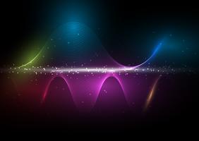 Abstract waves background vector