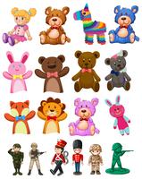 Set of children toys vector