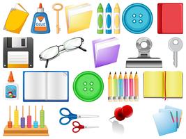 Set of stationary object vector