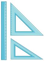 Set of geometry ruler vector