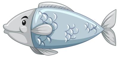A simple fish cartoon character vector
