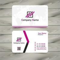 Pink business Card  vector