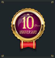 anniversary background vector