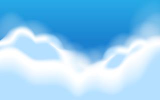 A blue sky scene vector