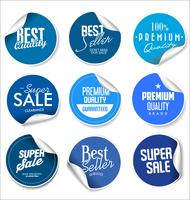 Modern badges stickers and labels collection vector