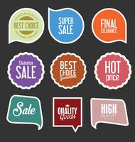 Modern badges stickers and labels collection vector