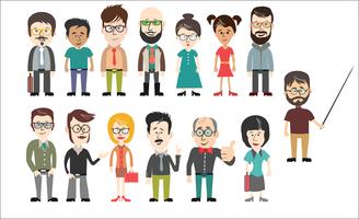 diverse business people collection vector